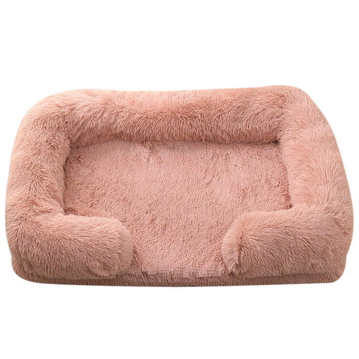 Plush Round Pet House Bed - A Cozy Haven for Your Furry Friend