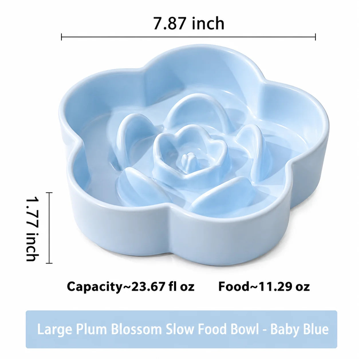 Pet Ceramic Slow Feeding Bowl