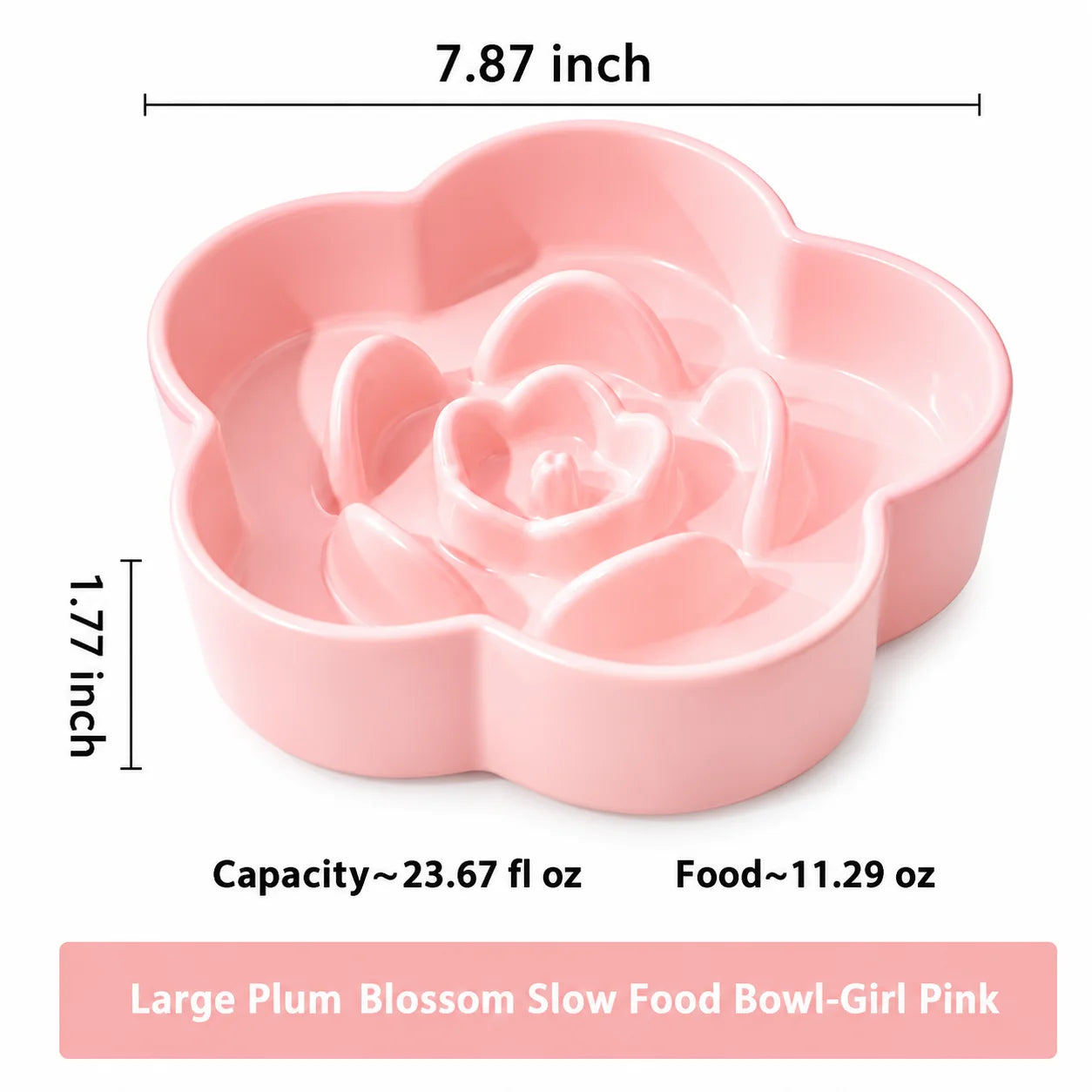 Pet Ceramic Slow Feeding Bowl