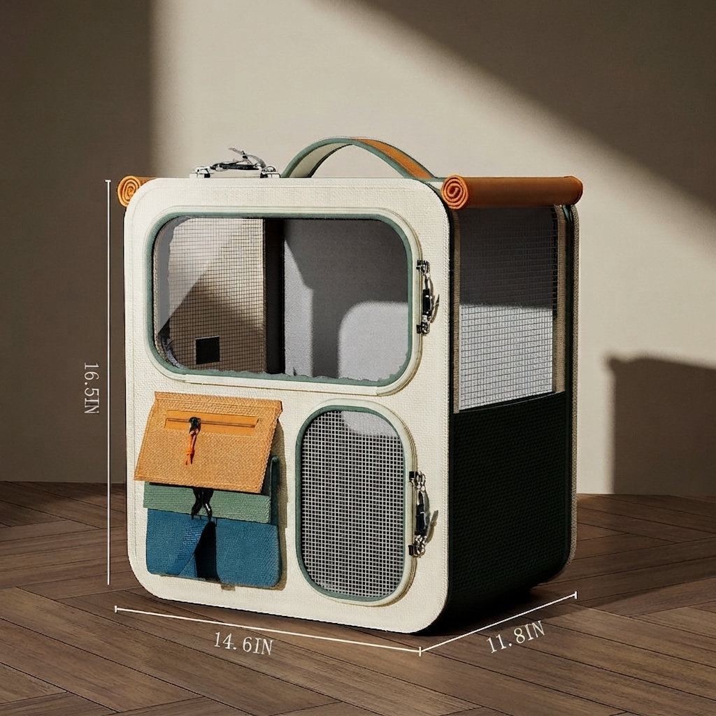 Portable Medium Pet Carrier Backpack