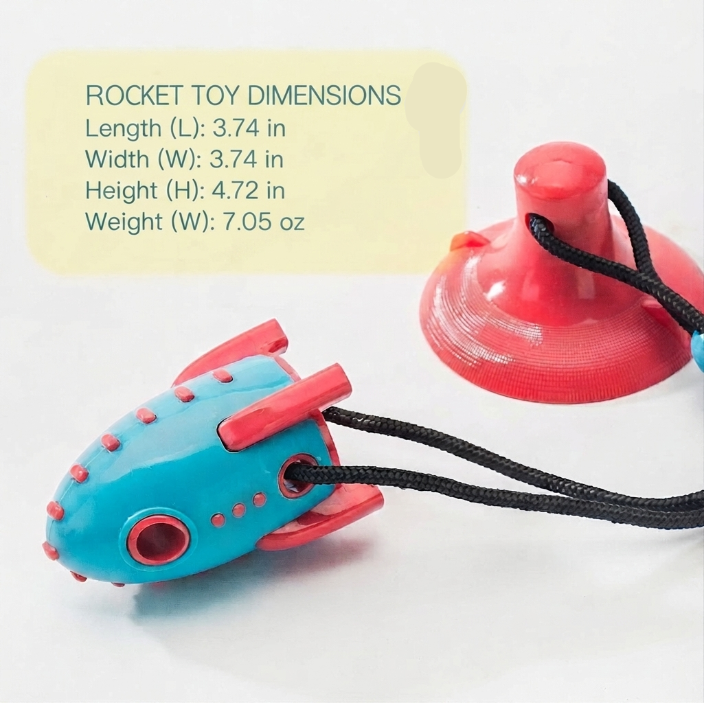 Rocket Pet Treat Dispensing Chew Toy