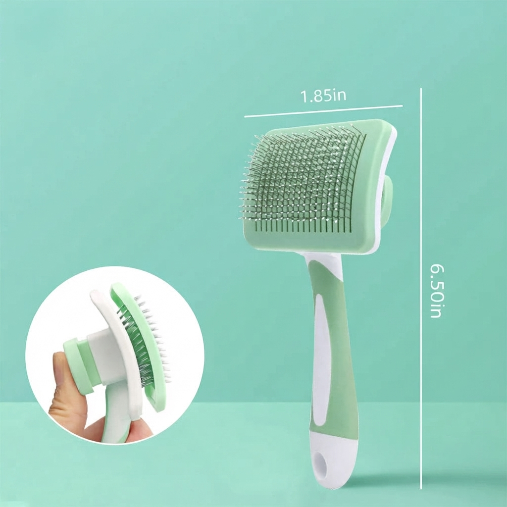 Self Cleaning Pet Slicker Brush Grooming Tool