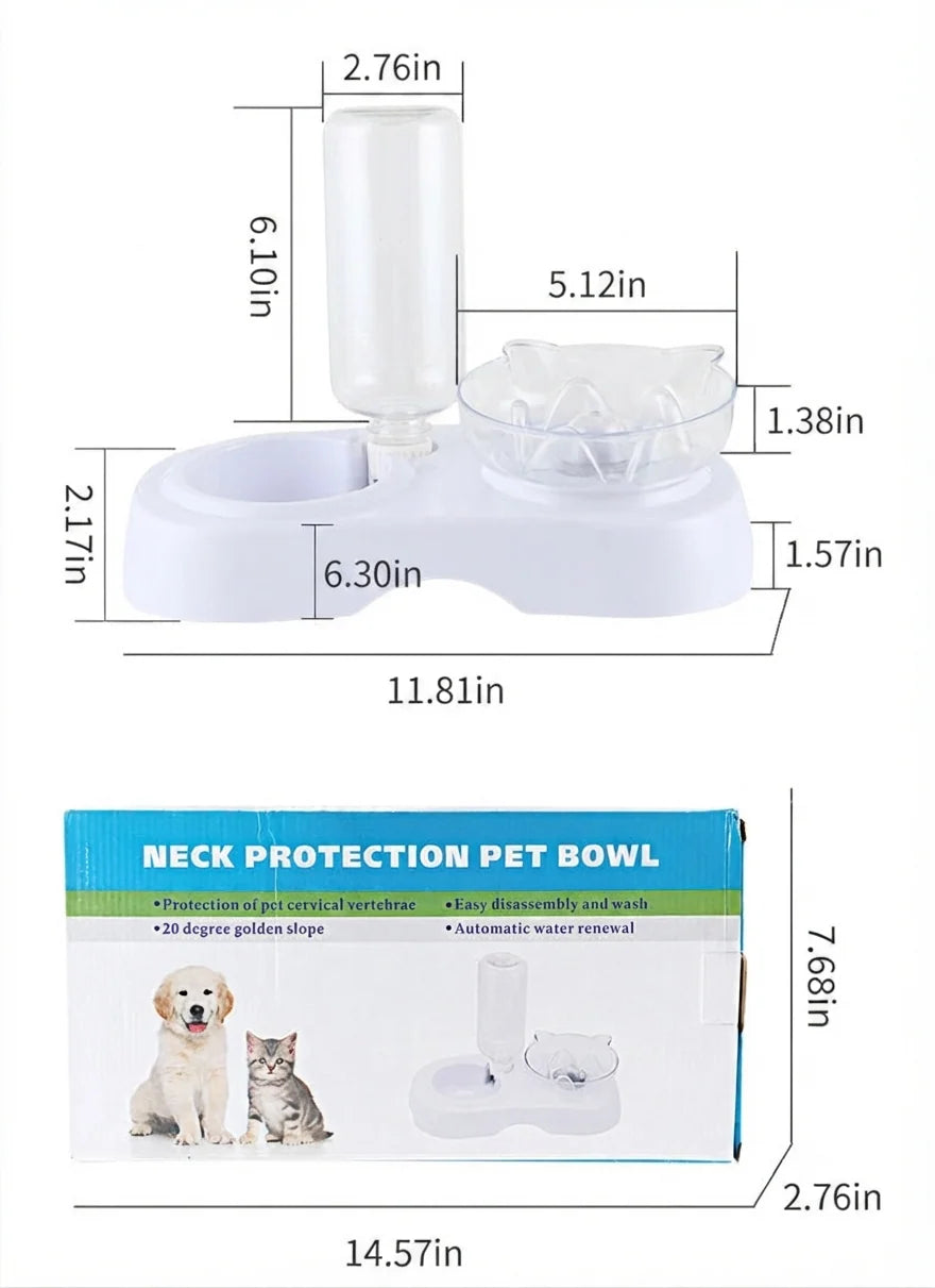 Transparent Plastic Pet Feeding And Drinking Bowl