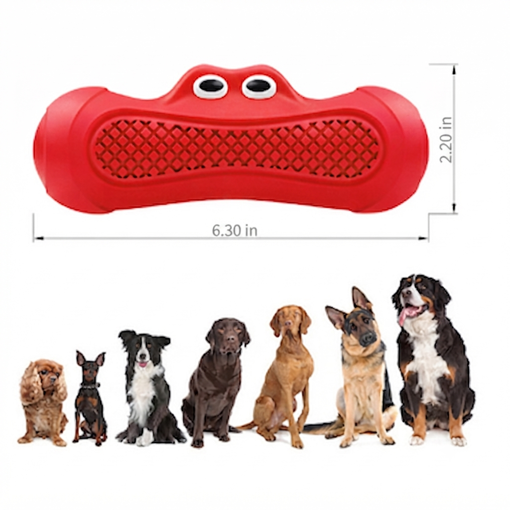 Natural Rubber Pet Rugby Chew Toy