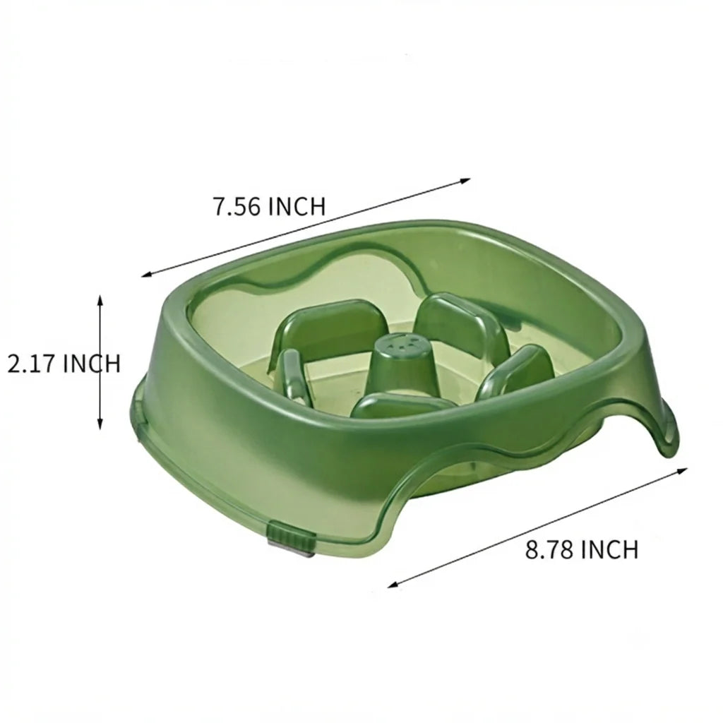 Pet Slow Feeding Anti Choking Water Bowl